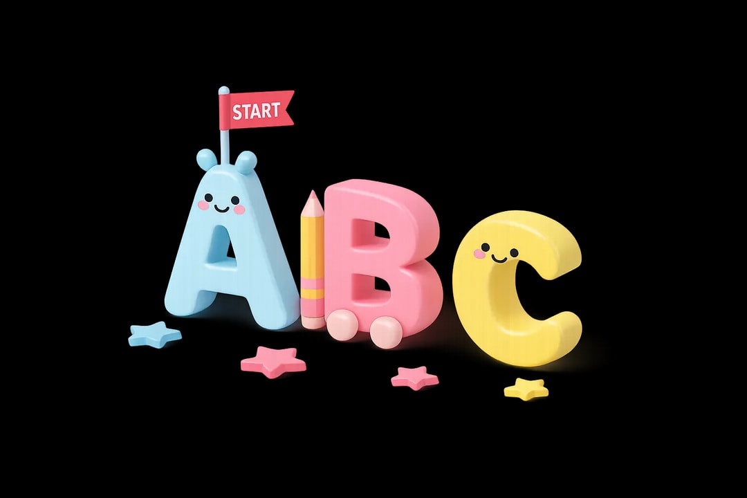 Кубики с буквами ABC